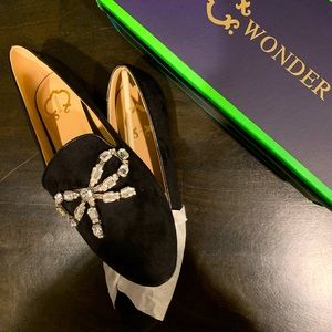 Brand new C Wonder black loafers with crystal embellishments. Size 9.5